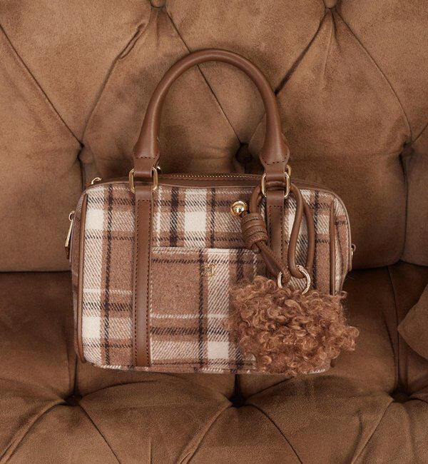  「ハートチャーム付きミニボストン」|ショルダー・メッセンジャー|