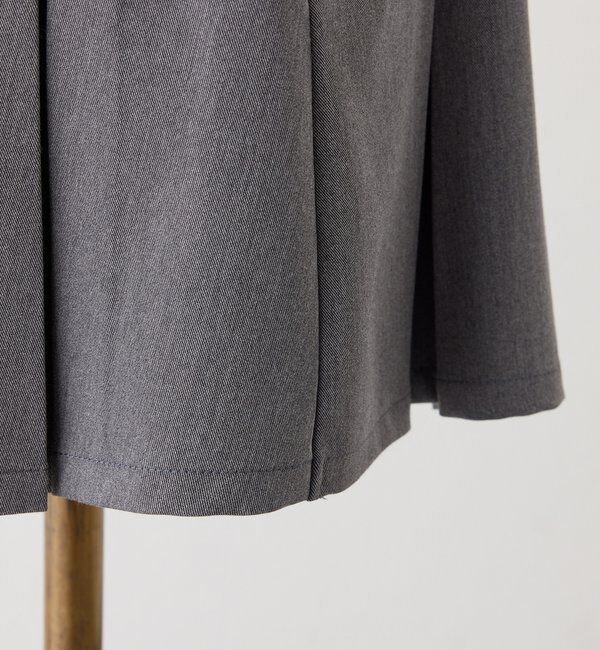  「金ボタンボックスプリーツミニスカート」|スカート|