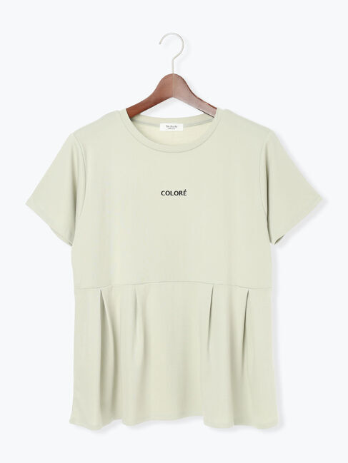 Te chichi TERRASSE「刺繍入りスムース切替トップス」|その他|