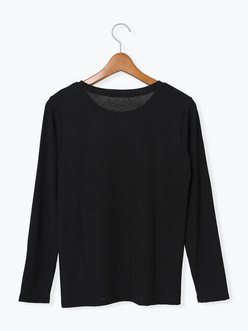 Lugnoncure「シアースラブテレコ長袖トップス」|Tシャツ・カットソー|