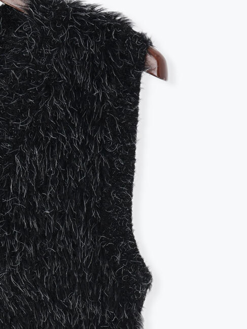 Te chichi「シャギーヤーンVネックベスト」|ダウンベスト・ベスト|