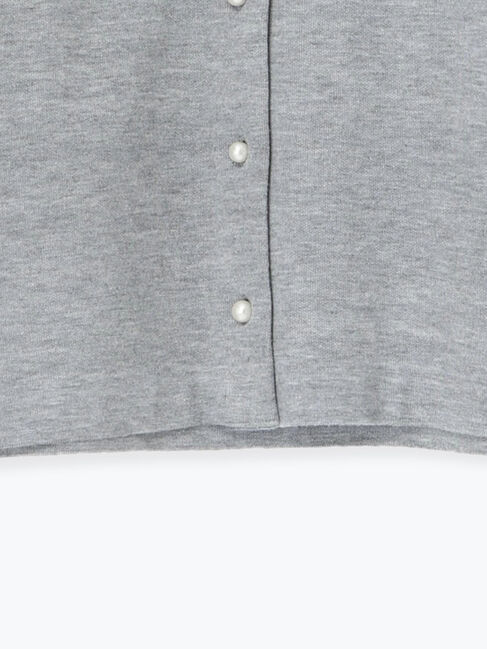 Te chichi TERRASSE「パール釦バイカラーニットカーディガン」|カーディガン|