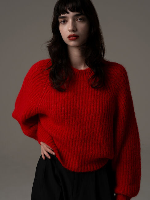 Te chichi「【R by Te chichi】畦編みショートニット《2025winter catalog item》」|ニット・セーター|