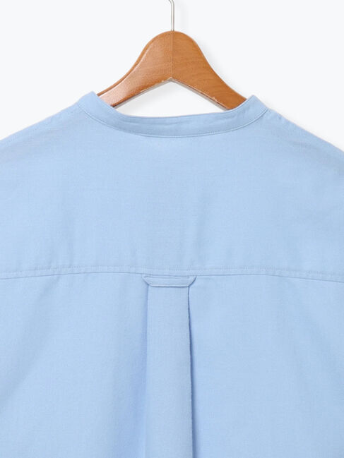 Lugnoncure「刺繍入りバンドカラーシャツ」|シャツ・ブラウス|