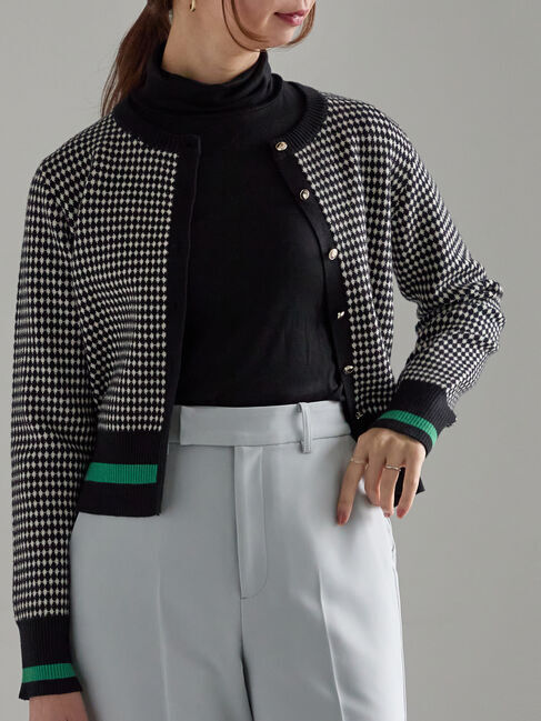 Te chichi「バイカラークラシカルカーディガン」|カーディガン|