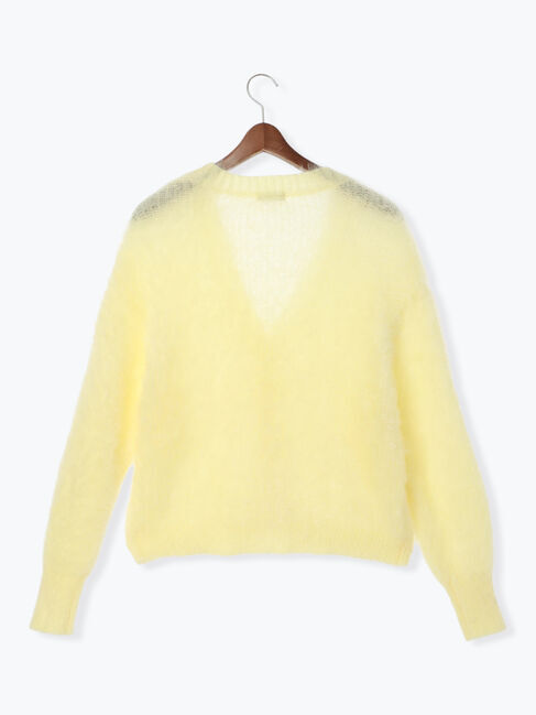 Te chichi「【Atelier Bonheur】キャットヤーンVネックカーディガン《2025winter catalog item》」|カーディガン|