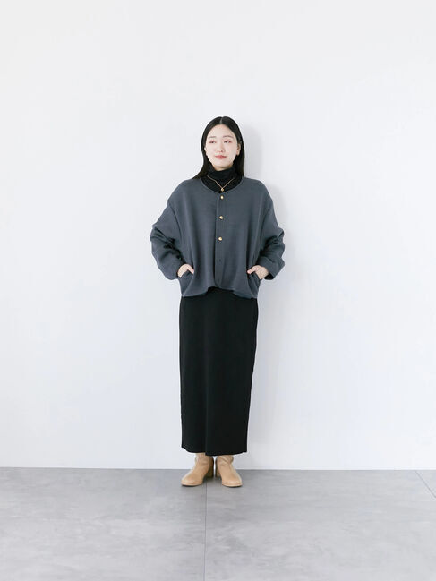 Samansa Mos2 blue「◎ニットタイトスカート」|スカート|