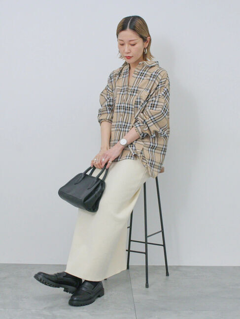 Samansa Mos2 blue「◎ニットタイトスカート」|スカート|