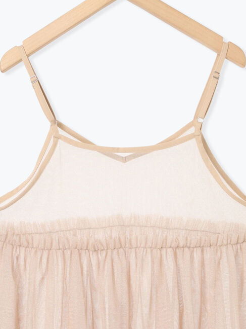 Samansa Mos2 blue「ラメチュールビスチェ」|シャツ・ブラウス|