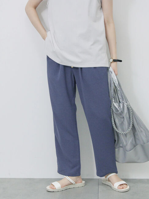 Samansa Mos2 blue「【接触冷感】マルチスタイルイージーパンツ」|その他|