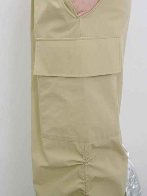 Samansa Mos2 blue「ナイロンカーゴスカート」|スカート|