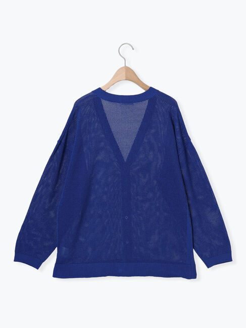 SM2「メッシュ編みVネックカーディガン」|カーディガン|