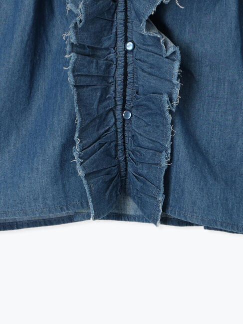 SM2「デニムフリルベスト」|ダウンベスト・ベスト|
