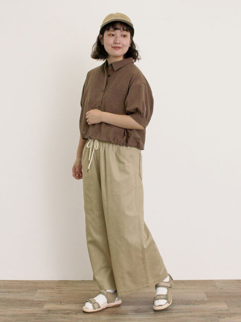 Samansa Mos2「ショート丈シャツ」|シャツ・ブラウス|