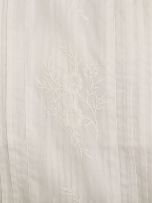 Samansa Mos2「フラワー柄刺繍レースブラウス」|シャツ・ブラウス|