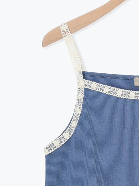 Samansa Mos2「裾レイヤード風レースキャミ」|キャミソール|