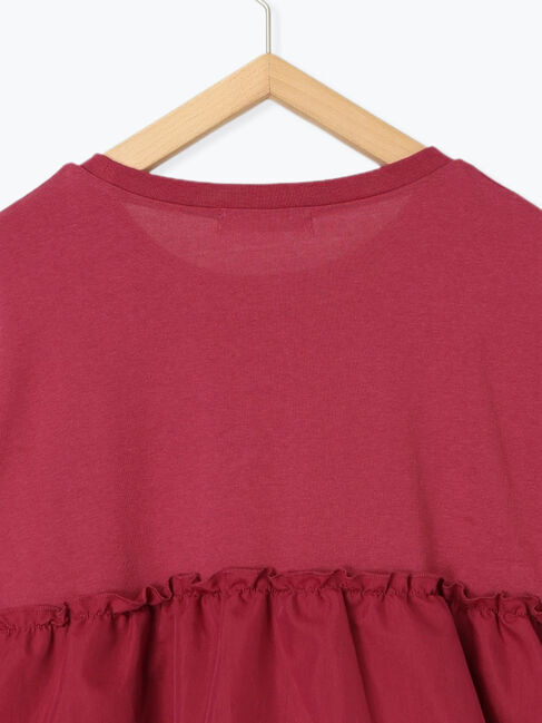 Samansa Mos2 blue「【接触冷感】ドッキングティアードプルオーバー」|Tシャツ・カットソー|