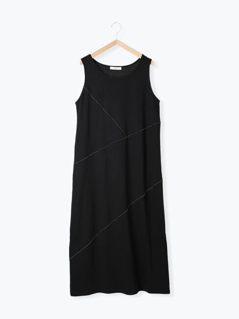 Samansa Mos2 blue「◎【接触冷感】切替カットワンピース」|ワンピース|