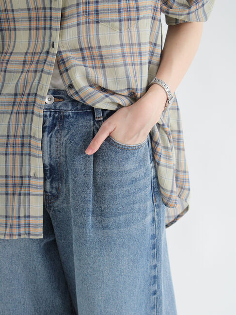 sm2rhythm「デニムタックパンツ」|その他|