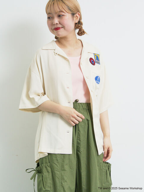 SM2「【SESAME STREET meets SM2】ワッペン付きボウリングシャツ」|シャツ・ブラウス|