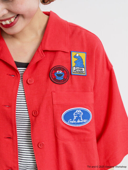 SM2「【SESAME STREET meets SM2】ワッペン付きボウリングシャツ」|シャツ・ブラウス|