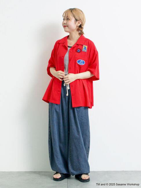 SM2「【SESAME STREET meets SM2】ワッペン付きボウリングシャツ」|シャツ・ブラウス|