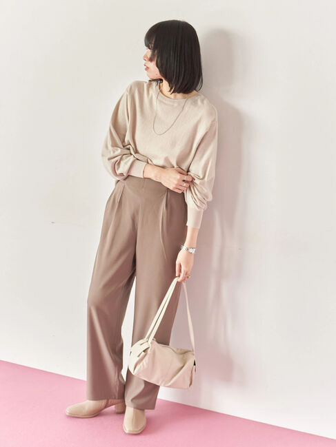 Samansa Mos2 blue「マルチスタイル前後2wayクルーネックカーディガン」|カーディガン|