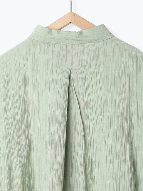 Samansa Mos2 blue「楊柳レギュラーシャツ」|シャツ・ブラウス|