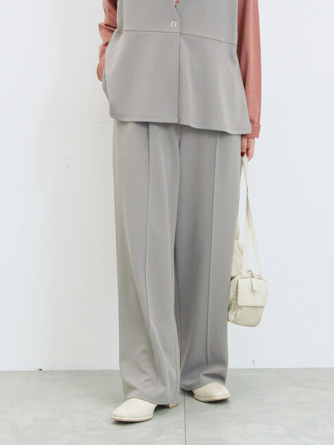 Samansa Mos2 blue「ストレートパンツ(セットアップ可)」|その他|