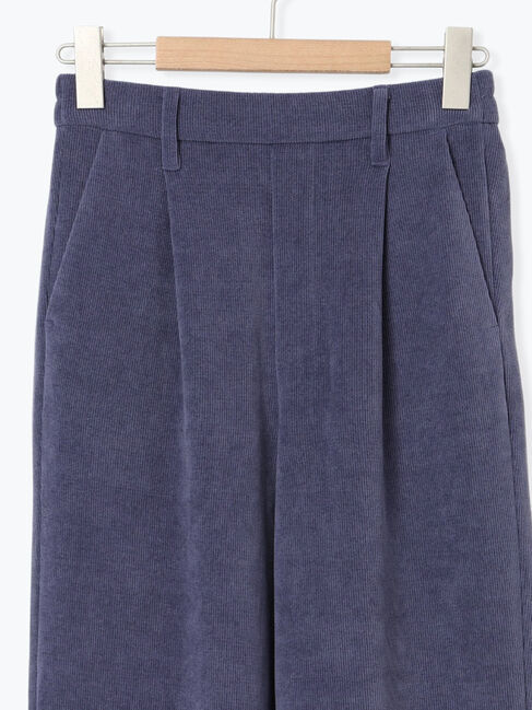 Samansa Mos2 blue「カットコールストレートパンツ」|その他|