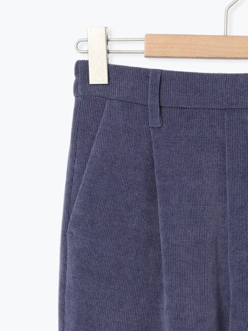 Samansa Mos2 blue「カットコールストレートパンツ」|その他|