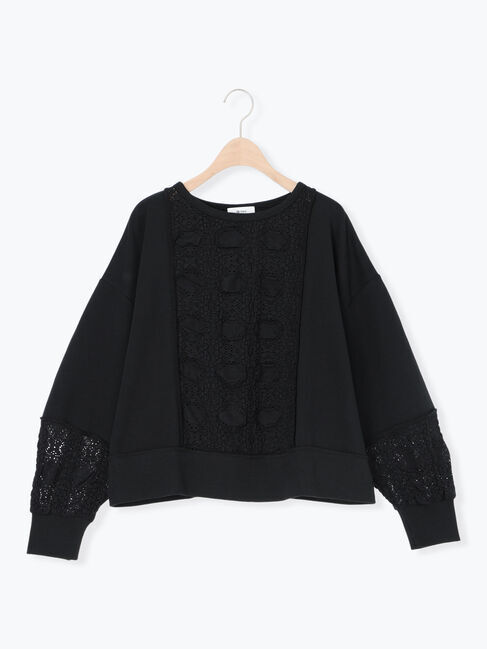 SM2「レース切替裏毛プルオーバー」|Tシャツ・カットソー|