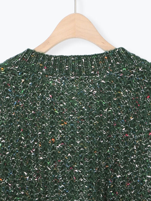 Samansa Mos2「カラーネップローゲージカーディガン」|カーディガン|