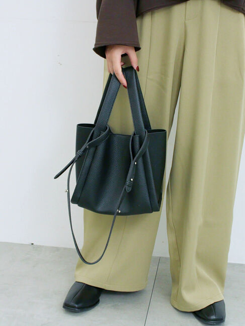 Samansa Mos2 blue「ポーチ付2WAYスクエアバッグ」|その他|