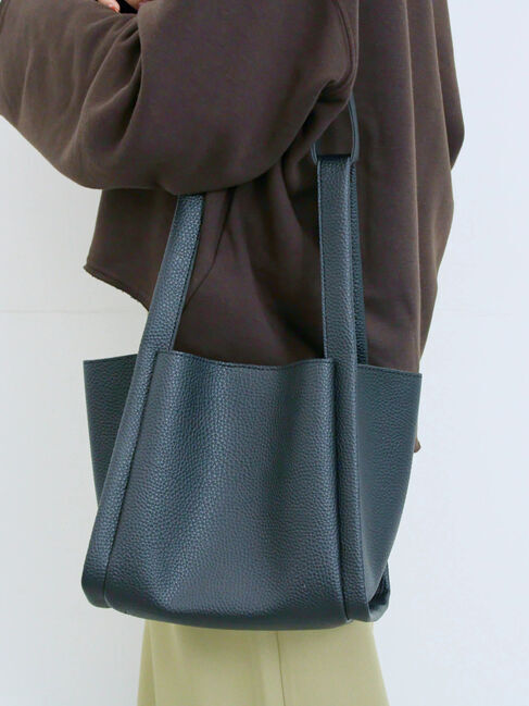 Samansa Mos2 blue「ポーチ付2WAYスクエアバッグ」|その他|