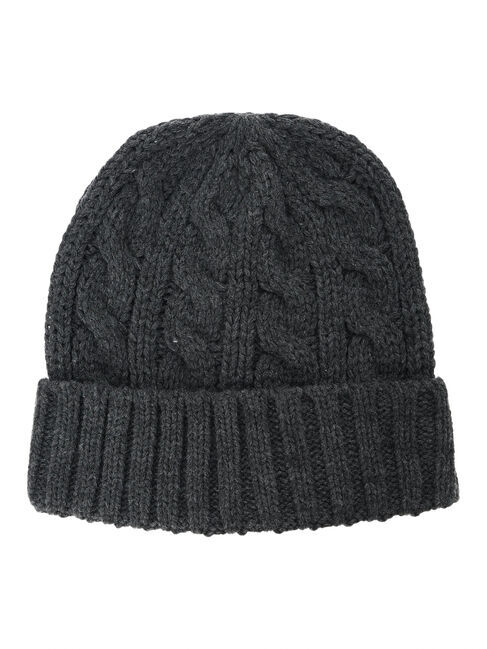 Samansa Mos2 blue「ケーブルニット帽」|その他|