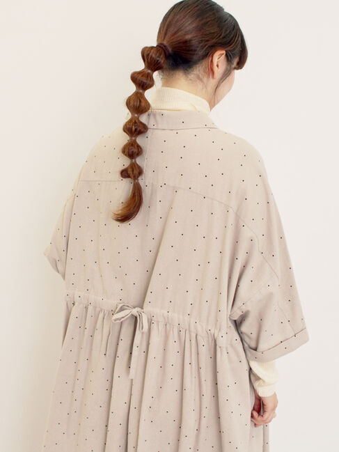 Samansa Mos2「【S/Mサイズ】ドルマンスリーブギャザーワンピース」|ワンピース|