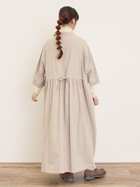 Samansa Mos2「【S/Mサイズ】ドルマンスリーブギャザーワンピース」|ワンピース|