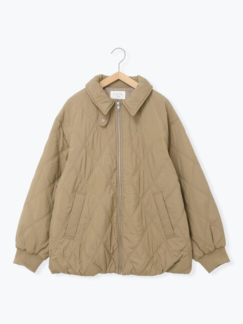 Samansa Mos2 blue「バルーンキルトジャケット」|その他|