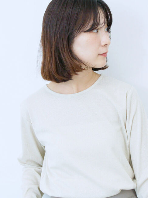 Samansa Mos2 blue「ラメリブプルオーバー」|Tシャツ・カットソー|