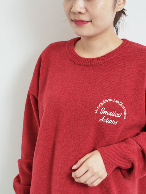 SM2「ロゴ刺繍ニットプルオーバー」|ニット・セーター|