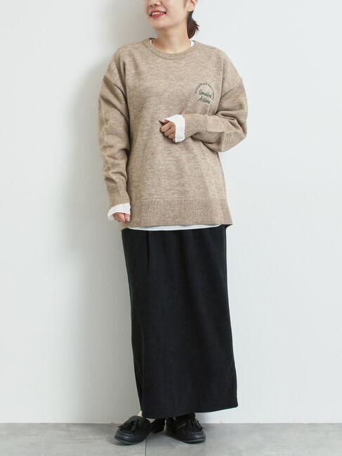 SM2「ロゴ刺繍ニットプルオーバー」|ニット・セーター|