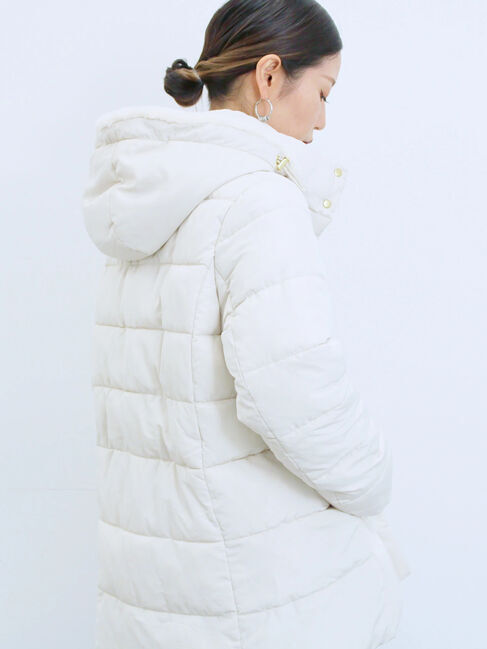 Samansa Mos2 blue「スタイルアップパデットコート」|その他|