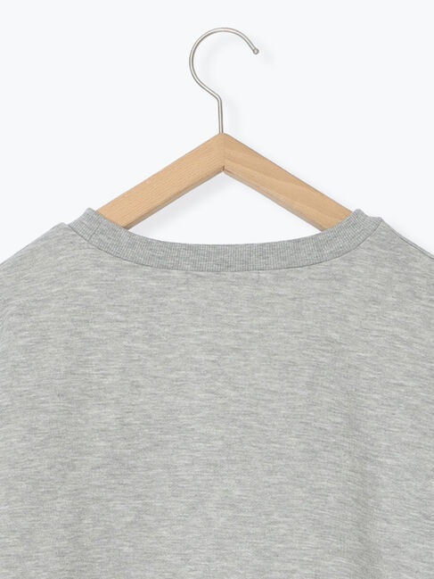 Samansa Mos2 blue「◎箔プリントスウェット」|Tシャツ・カットソー|