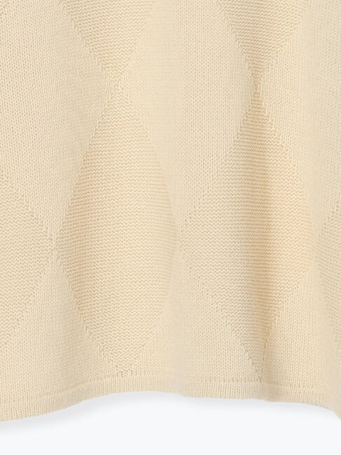 Samansa Mos2 blue「◎スクエア編みニット」|ニット・セーター|