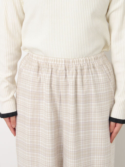 Samansa Mos2「【M/Lサイズ】チェック柄ワイドパンツ」|その他|