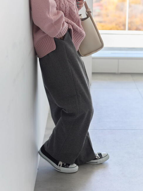 Samansa Mos2 blue「ヘリンボーンストレートパンツ」|その他|