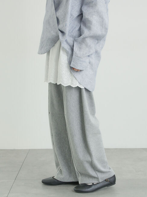 Samansa Mos2「カーブシルエットスウェットパンツ」|その他|