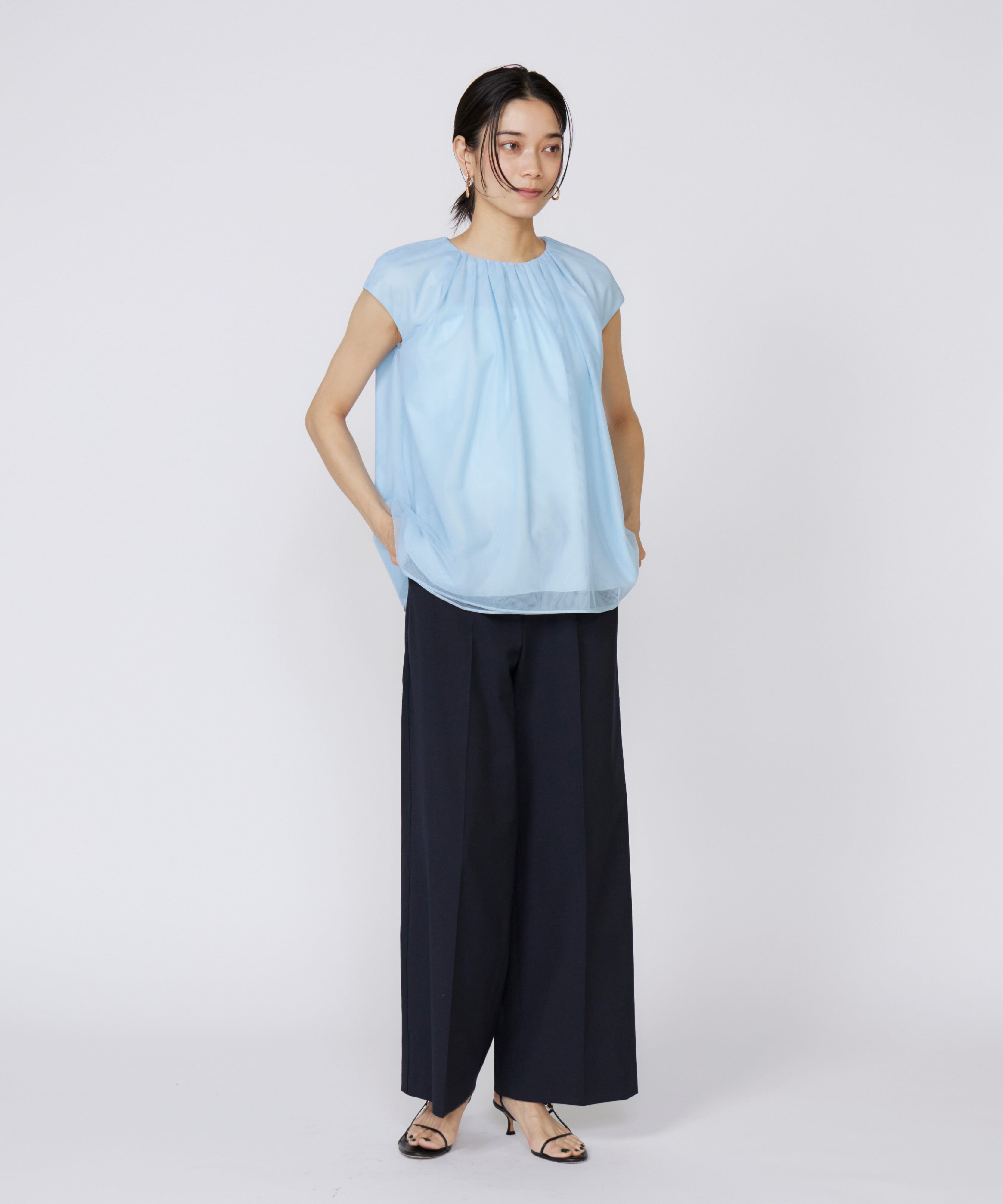 INED「チュールブラウス」|シャツ・ブラウス|