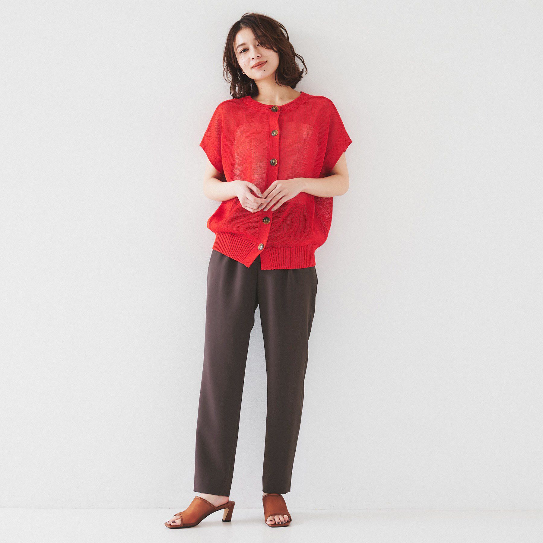 UNTITLED「【オンオフ/ストレッチ】ツイルテーパードパンツ」|その他|